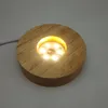 2022 nouveau support de Base ronde en bois 3D veilleuse LED présentoir pour cristaux boule de verre éclairage accessoires d'éclairage