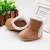 Winter Baby Kids Non-slip Soft Sole Moccasin Boots Boys Girls Suede Leather Crib Shoes 0-18m G1023