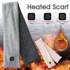 Heated Scarf Winter Solid Color Warm Neck Wrap 3 Temperature Settings Rechargeable Washable Cycling Caps & Masks