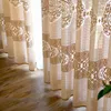 Vorhangvorhänge im chinesischen Stil, dicke Jacquard-Tüllvorhänge für Schlafzimmer, Wohnzimmer, klassische und elegante Fenstergitter, luxuriös, transparent, Custo