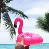 10PCS Hot Flamingo Inflatable Drink Cup Holders Floating Toy Pool Event Party Hawaiian Bachelorette Party Decoration Supplies 210408