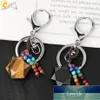 CSJA HEXAGRAM NATAL STONE Keychains Reiki Quartz Crystal Chain Handbag Decor Motorcycle Keyring for Women Men Bijoux G532