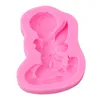 3D süße Engel Baby Form Silikon Form DIY Seife Fondant Kuchen Schokolade Kuchen Dekorieren Werkzeuge Küche Gebäck Backen Zubehör