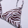 Women's Swimwear Striped Printing Padded Push Up 2 Piece Bikini Sets Swimsuits 2021 Bathing Suit Swimsuit #g30