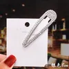 Eenvoudige kristal haarclip zilvergousteloze clips clips bobby pin voor vrouwen mode sieraden wil en zandcadeau