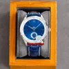 5 stilar Högkvalitativa klockor TNT A37340351C1P1 Premier Rostfritt stål 40mm ETA2824 Automatiska Mens Watch Blue Dial Leather Strap Gents armbandsur