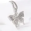 Collar colgante de mariposa de diamantes de imitación de 8pcs para exquisito fiesta de banquete romántico para enviar novia regalo de aniversario de cumpleaños