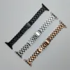 Pulseira para Apple Watch 7 6 Strap 40mm 44mm Slim Stainless Stonless Steel Watch Series 5 3 38mm 42mm Women Girls Wristband2419271