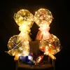 new Luminous LED Rose Balloon Flower Bouquet Bobo Ball Proposal Wedding Valentine's Father's Mother's Day Party Decor Anniver