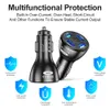 4 порта Multi USB Quick Car Charger 50W 7A Mini Fast Fast Charging Adapter QC3.0 для iPhone13/iPad/Xiaomi/Huawei/Samsung Mobile Phole Adapter Android Devices