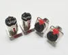 Conectores de áudio, 3 pólos 1/4 "6.35mm Fêmea Jack Painel Chassis Lock Socket Connector Adaptador / 5pcs