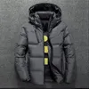 Buiten Jacketshoodies Winter Light Down Heren Casual Jacket Hooded Dikke Warm Korte jas Fashion Gedekte Koreaanse sneeuw Parkas Outerwear