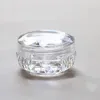 فارغة 3 جرام 5 جرام الماس كريم مربع عينة زجاجة بلاستيكية بريق مسحوق جرة العين ظلال التعبئة صناديق