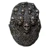 Halloween Headgear Latex Punk Skull Full Face Masquerade Soft Creepy Cosplay Costume Ornament för män Kvinnor barn J559442057