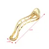 11cm Alloy Hair Clip Toothed Non-slip Barrettes Hairpins For Women Ponytail Headwear Hairgrips Accessories