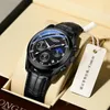 POEDAGAR 2021 New Fashion Orologio da uomo in pelle Top Brand Luxury Sport impermeabile Orologio da polso da uomo Quarzo Relogio Masculino Casual gfwegdbg