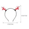 Juldekorationer 4PCs Antlers Hairbands Plast Lovely Hair Hoops Headdress Headwear för fest