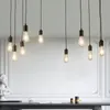 Retro Edison Bulb Light żyrandol Loft 5/6/8 Regulowany DIY E27 Lampa sufitowa kawiarnia kawiarnia salon Lampy wisiorki