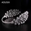 Fatti a mano Cubic Zirconia Sposa da sposa Fascia morbida Fascia per capelli Tiara Accessori per gioielli per capelli Posticci Copricapo 210707