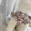 Одежда лето маленькая собака домашняя одежда лолита принцесса свадебное платье Померанский Тедди Бишон чихуахуа кошка щенок кружевная юбка