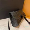 النساء حقائب الكتف crossbody مصمم حقائب التمساح نمط الرمز البريدي البسيطة