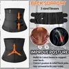 M￤ns kroppsformar Herrarna Herr Svett Saun Midjetr￤nare Neopren Workout Shaper Slimming Corset Justerbart b￤lte Back Support Band