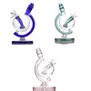 Narghilè Dab Rig Pipa ad acqua 5,7 pollici Riciclatore gorgogliatore con pipa ad olio in vetro Bong stile globo 272g