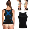 Damlinne Cami Shaper Avtagbara kuddar Magkontroll Shapewear Camisole Seamless Compression Shaping Toppar med inbyggd BH 210402