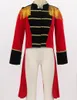 Jackets Child Kids Boys Circus Ringmaster Costume Halloween Performance Cosplay Party Dress Up Long Sleeves Stand Collar Tailcoat Jacket