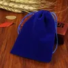 Bolsa de veludo Jóias Embalagem Drawstring Bolsas Presente Sacos para Casamento Christmas