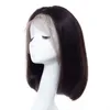 New Style Wig Feminino imita￧￣o de cabelo humano franja cabelos lisos curtos