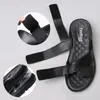 Luftkudde Sandaler Ko Läder Mäns Andningsbara Casual Shoes Male Non-Slip Soft Bottom Tofflor Dual Använd Sandals Men Beach