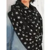 Winter Scarf Women Printing Fashion Retro Kvinna Multi-Purpose Shawl Luxury Scarves Oct 21st Cykling Kepsar Masker