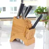 Storage Bottles Jars Wood Kitchen Knife Holder Stand Shelf Rack Bamboo Block Box Organizer Tool Accessories1232640