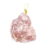 Нерегулярный натуральный хрустальный камень позолоченные целебные ожерелья для женщин-девочек, энергия для вечеринки с цепочкой