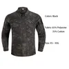 Camouflage hommes à séchage rapide maille banlieue à manches longues chemise ventilateurs militaires extérieur tactique noir Cp hommes vêtements chemises décontractées