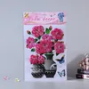 3D Wall Stickers DIY Plant Flower Vase Sticker for Living Room Bedroom TV Background Home Decor Waterproof Self-adhesive Room Decals