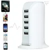 Smart Android phone Power Tower 6A 5 port USB charger multi travel power for Samsung s7 s8 tablet PC