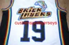 Cousu Aaliyah # 19 MTV Basketball Jersey Brick Layers TV Throwback Blanc XS-6XL Personnalisé N'importe quel Nom Numéro Maillots de Basketball