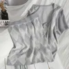 Rosa Gitter 2 Stück Sets Sommer Kurze Schlanke Square Neck Zip Top + hüfte EINE Rock Gestrickte Plaid Zwei-stück Anzug Frauen 210529