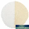 Handgjorda virkningar Doilies spetsblomma Tduch Cotton Doily Placemats Bord Täck Mattunderlägg Heminredning 50 cm Round1245H