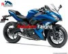 Blauw Carrosserie Voor Kawasaki Ninja 650R ER 6F 2017 2018 2019 Stroomlijnkappen ER-6F 17 18 19 ER6F 650 EX650 Carrosserieën Kuip spuitgieten