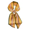 mode lyxiga halsdukar silke kvinnor skriver vår höst halsduk handväska band mode hår huvudduk halsduk 15*150 cm