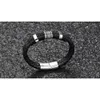 2021 Braccialetti in pelle marrone marrone marrone marrone nero marrone e marrone punk per uomini Braccialetti in acciaio Cool Stainls Mens301V7633847