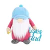 Father's Day Hat Rudolph Plush Faceless Doll Party Gifts Decorations Cartoon Love You Dad Plushed Dwarf Gnome Party Ornament GGA5085