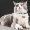 Colliers pour chat conduit mignon multicolore cercle cloche collier auto-ajustable fournitures pour animaux de compagnie