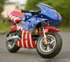 49cc / 50cc Mini Motorfiets 2-takt Echte Motorfiets Sport Kleine Scooter Locomotive MotoBike Moto Bike Hand Start AutoBike Benzine Kart Racing Autocycle 18 Kleuren