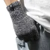 Fünf Finger Handschuhe Winter gestrickte Wolle Touchscreen Männer Warm Kurzer Plüsch Futter Finger Sport Radfahren Handschuhe