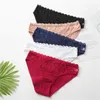 Baumwolle Panty 3 Teile/los Solide frauen Höschen Komfort Unterwäsche Haut-freundliche Slips Für Frauen Sexy Low-Rise Panty dessous Y0823