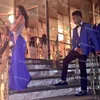 Filles africaines bleu sirène robes de bal 2021 avec des appliques d'or sans manches en satin grande taille robe de soirée élégantes robes de soirée formelles robes fiesta robes de soirée￩e
